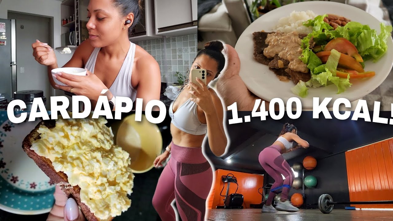CARDÁPIO DE 1400 KCAL PARA EMAGRECER * o que como *