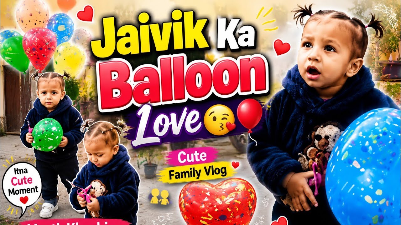 Mera Jaivik 🧿🥰 balloon 🎈 ke sath kitna khush ho raha hai 😍