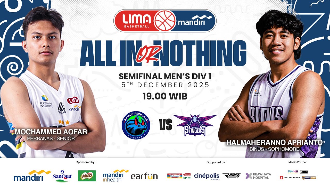 PERBANAS vs BINUS | Men's Division 1 | Jakarta I Dec 5