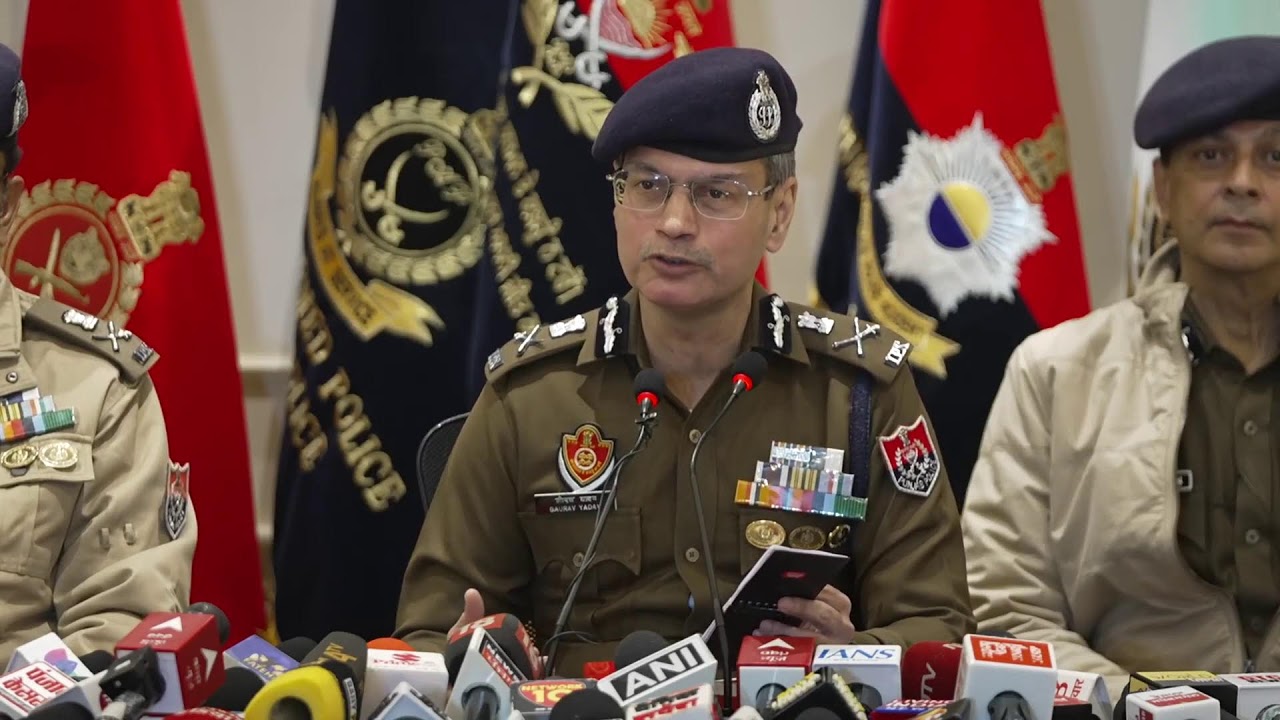 [Live] DGP Gaurav Yadav addressing a press conference at PPOI, Sector 32.
