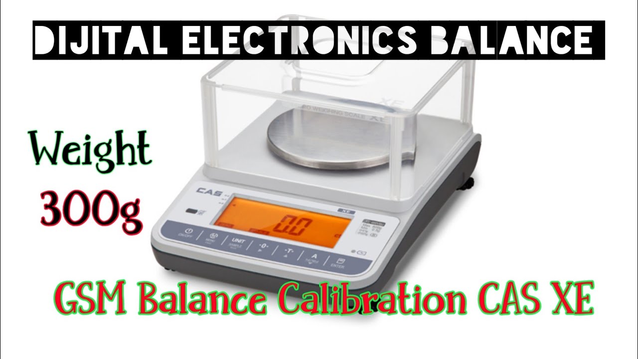 Dijital Electronica Balance Calibration CAS XE / CAS XE weight Scale Calibration #CAS_XE
