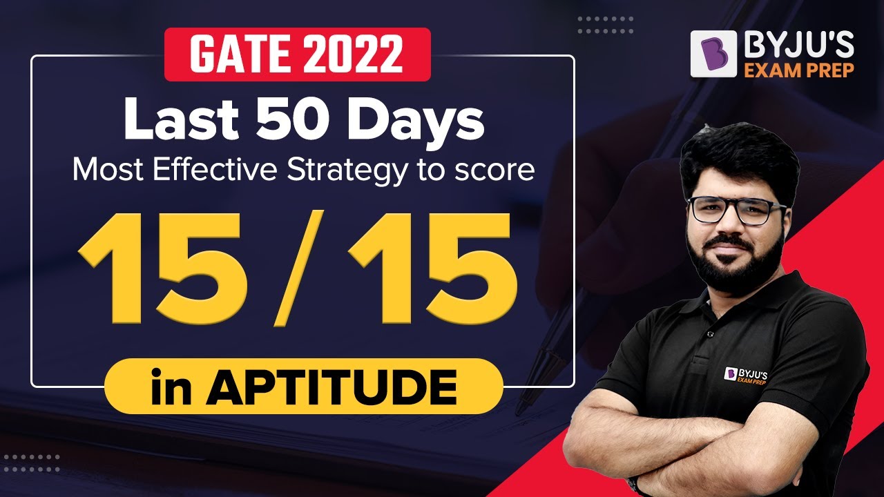 GATE 2022 | Last 50 Days Most Effective Strategy to Score Full Marks in Aptitude  | Rakesh Talreja