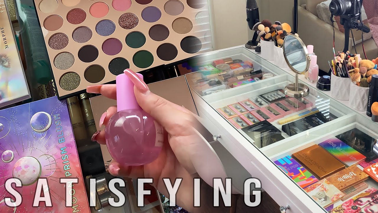 SATISFYING MAKEUP ORGANIZATION | EVERYDAY MAKEUP DRAWER | SHOP MY STASH