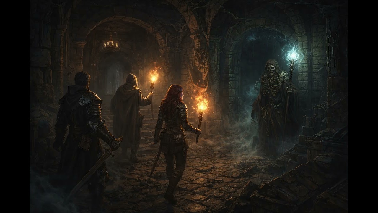 RPG Dungeon Ambience – Dark Fantasy Background Music (4 Hours)