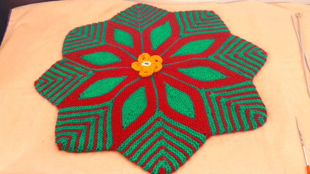 40 फंदो ं से बनाए 2 रंग का बहुत ही आसान और खूबसूरत पायदान | new doormat design thalposh