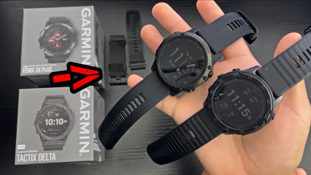 Garmin Tactix Delta Solar vs Fenix 5X Plus [COMPARISON!!]