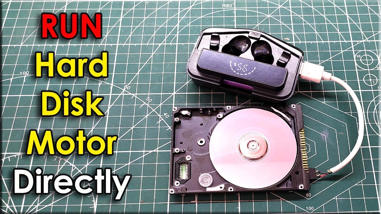 How To Run Hard Disk Motor Directly with Power Supply without ESC | HDD motor to run on 5v easily
