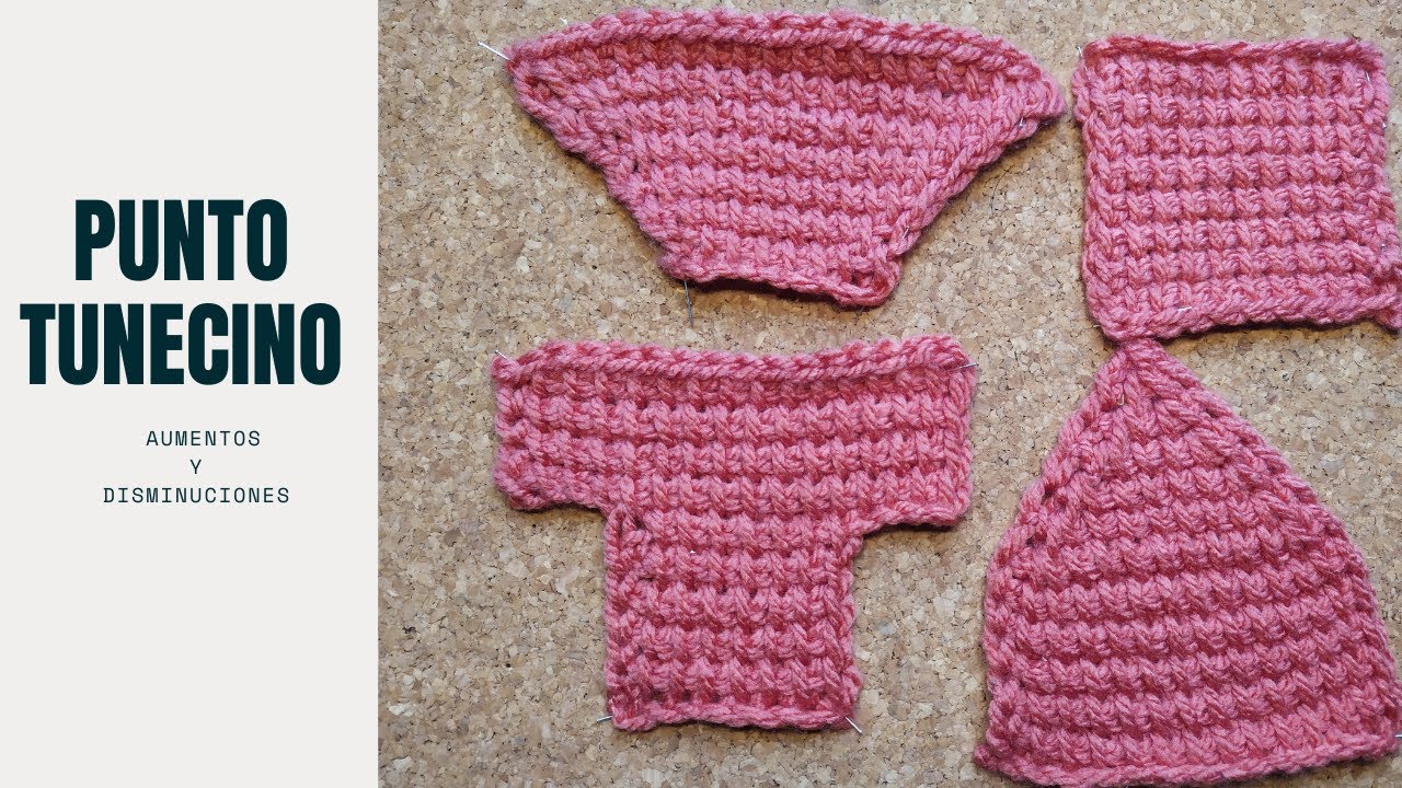 Punto Tunecino Crochet (Aumentos y Disminuciones)