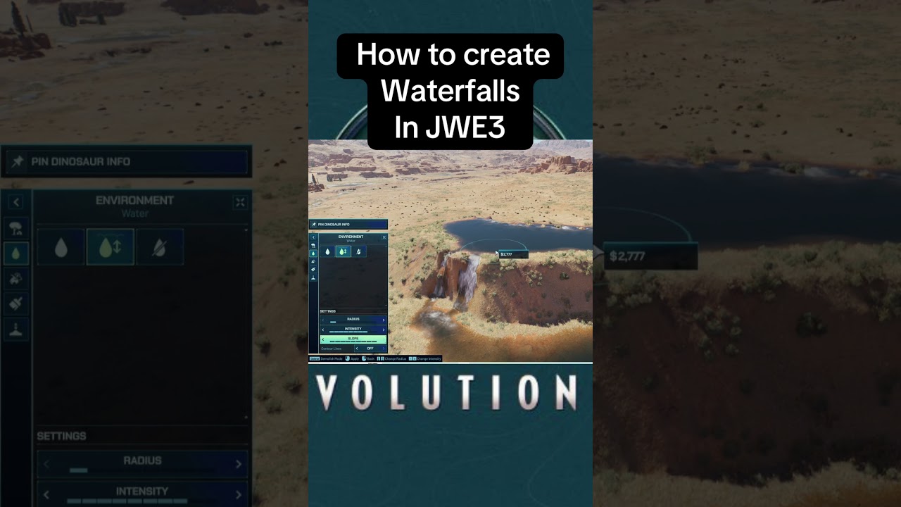 How to place waterfalls in JWE3 | Jurassic World Evolution 3