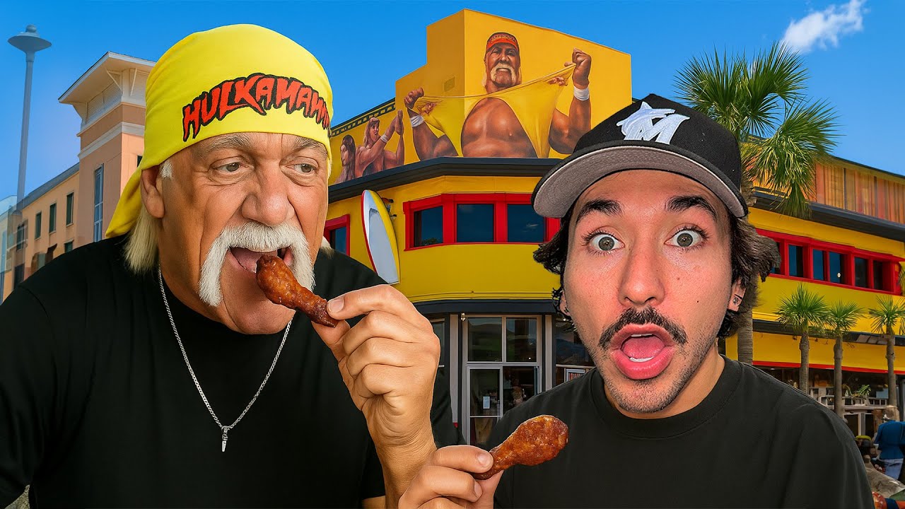Eating at Hulk Hogan’s Restaurant (this was shocking)