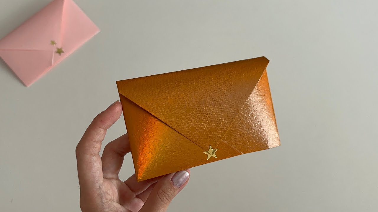 Легкое изготовление конверта-оригами 💌 | Как сделать конверт для письма из бумаги А4? Конверт 🎊 #diy