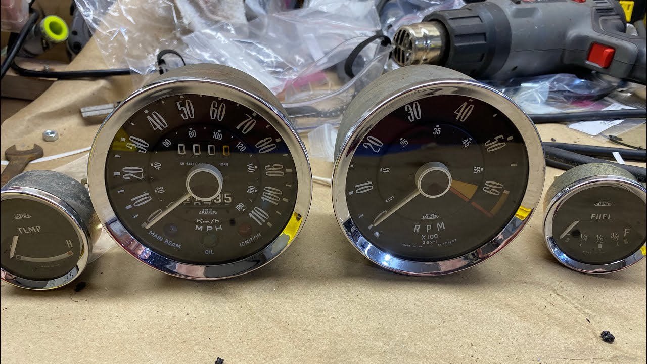 1966 Triumph Spitfire Restoration - Cleaning up the gauges