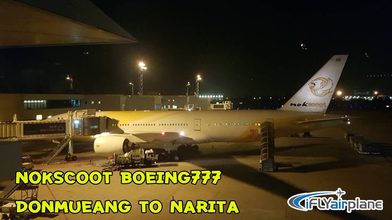EXTENDED NokScoot Boeing 777-200ER HS-XBA Bangkok (Don Mueang) to Tokyo (Narita)