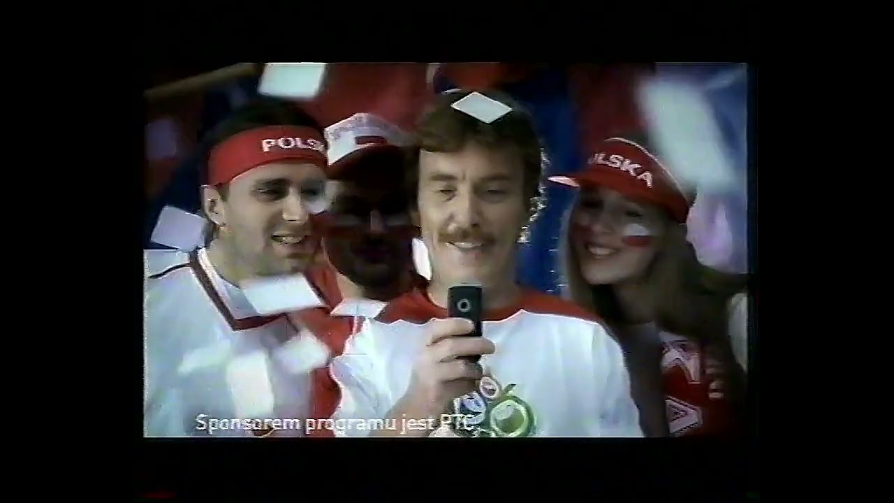 Program Drugi - 2 bloki reklamowe, skrót programu informacyjnego oraz studio meczowe. 14.06.2006 r.