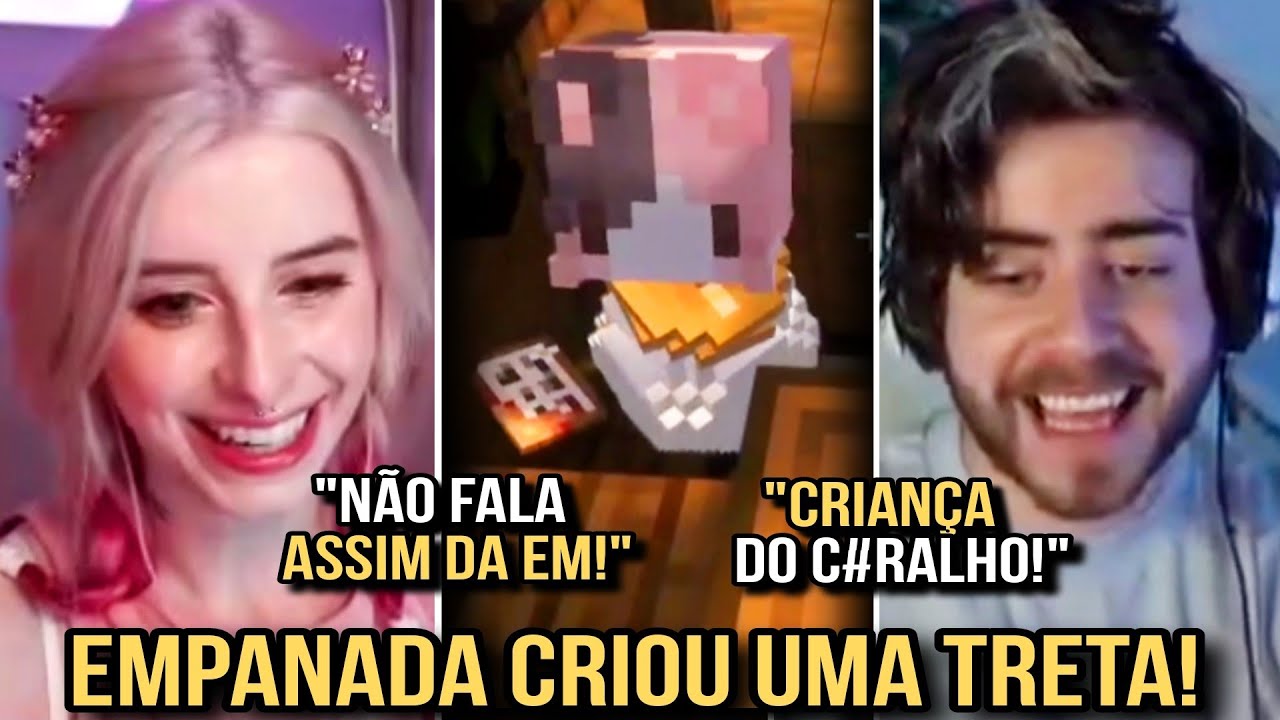 CELLBIT E BAGI TRETANDO POR CAUSA DA EMPANADA KKKKKK | QSMP