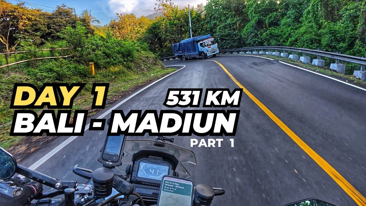 DAY 1 Cerita Motoran Bali ke Madiun | Part 1 Denpasar - Gilimanuk