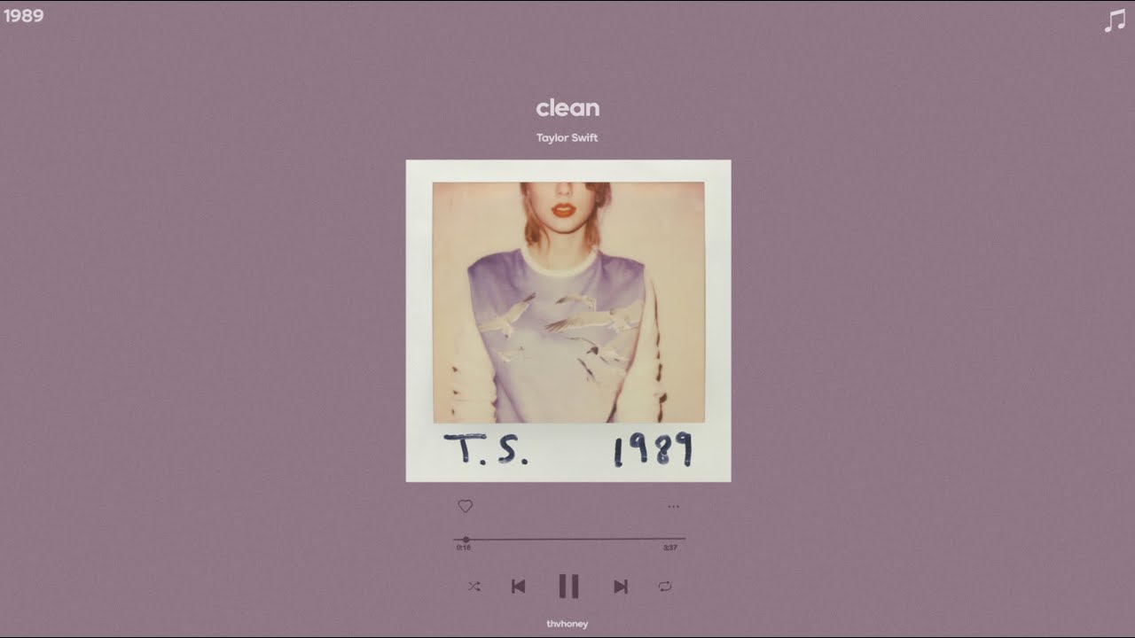 taylor swift - clean (sped up)