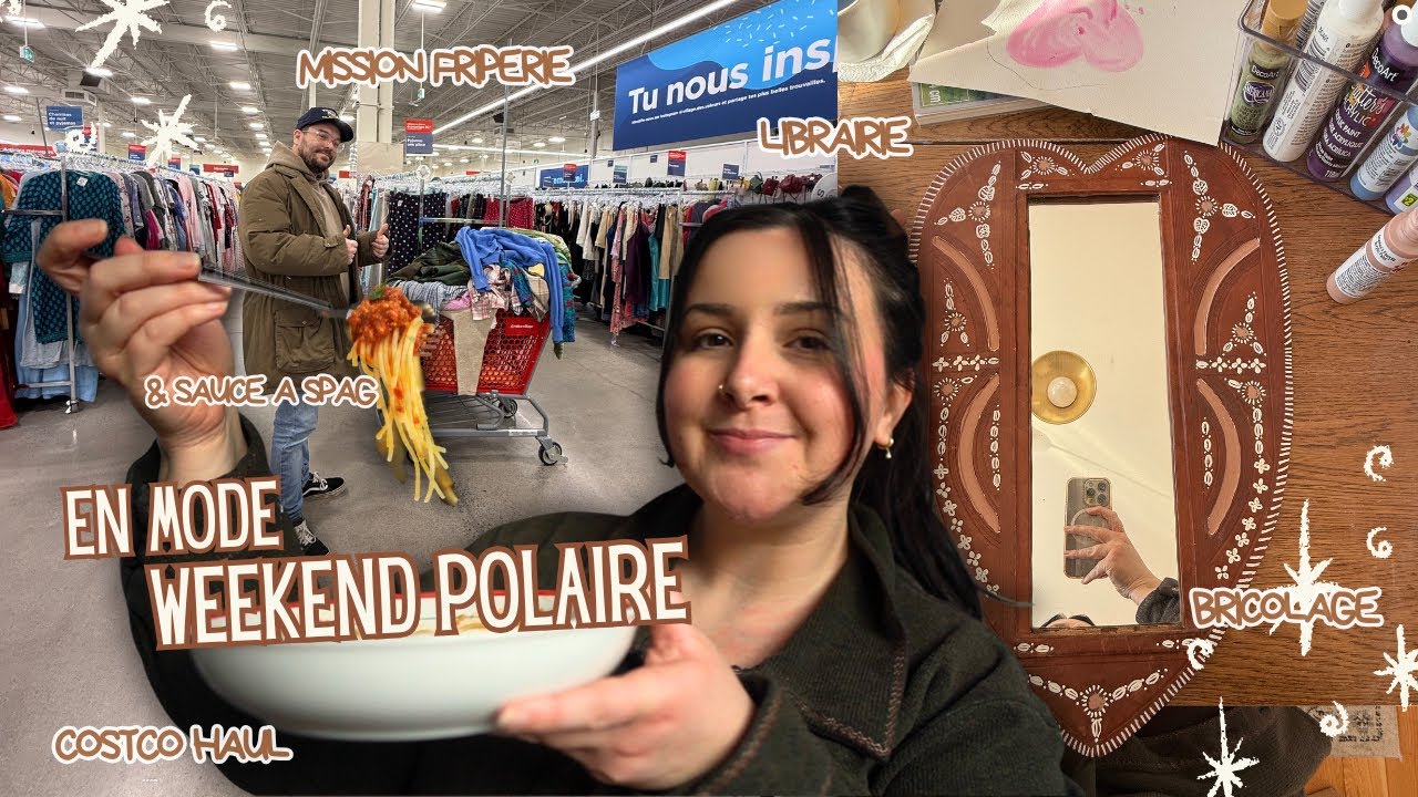 Vlog - Cotsco, artisanat, sauce à spaghetti, et tour à la friperie pour des morceaux printaniers
