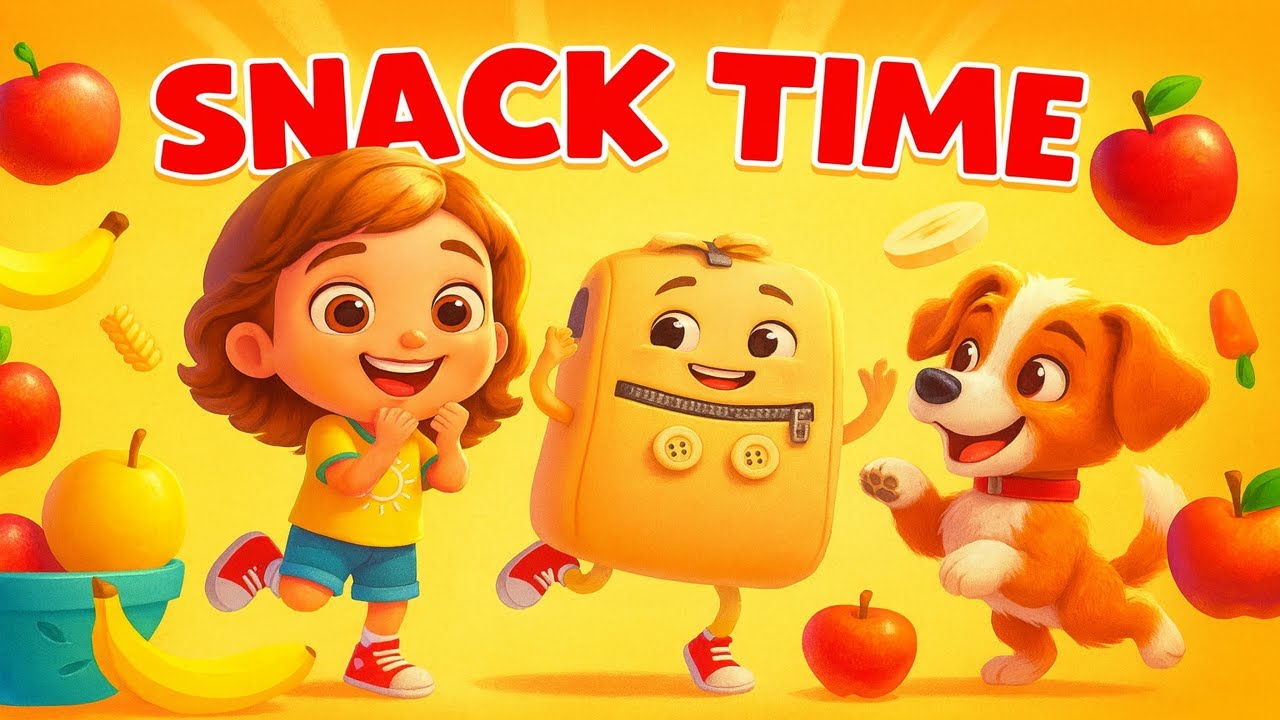 Snack Time | Fun Kids Nursery Rhyme Song | Classical Children's Music | Learning Songs for Kids