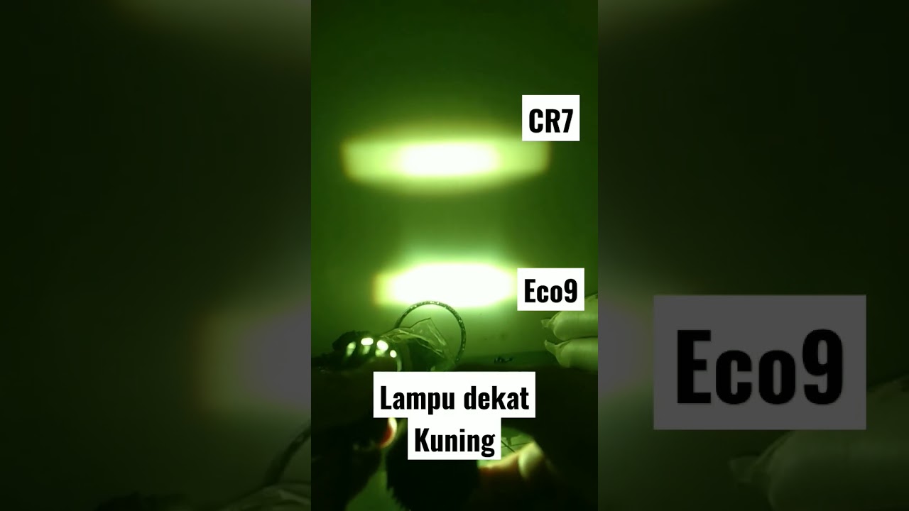 perbandingan LED laser CR7 dan eco9 QQ | 