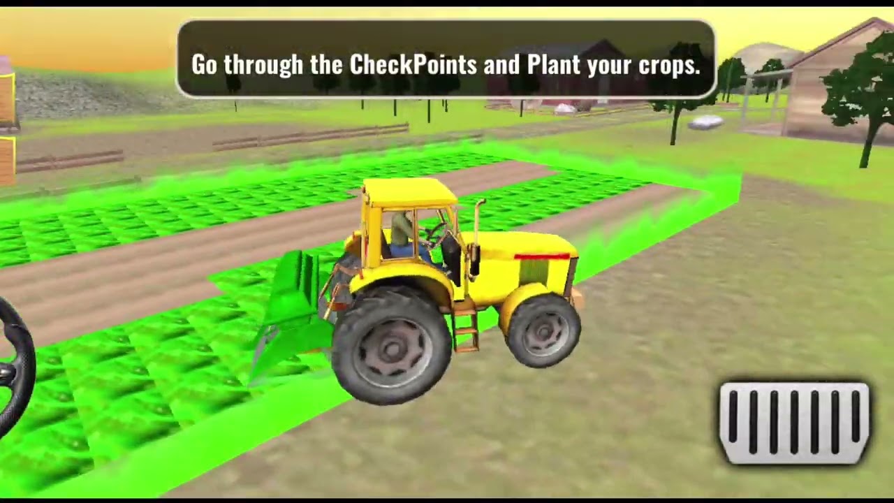 🚜 Real Tractor Farming Mission  | Field Plowing Simulator Gameplay