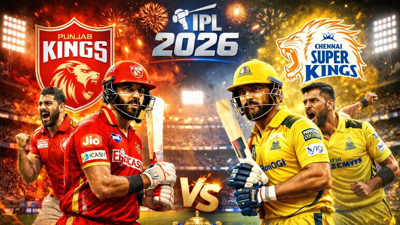PS5 IPL 2026 MATCH - 4 PBKS VS CSK