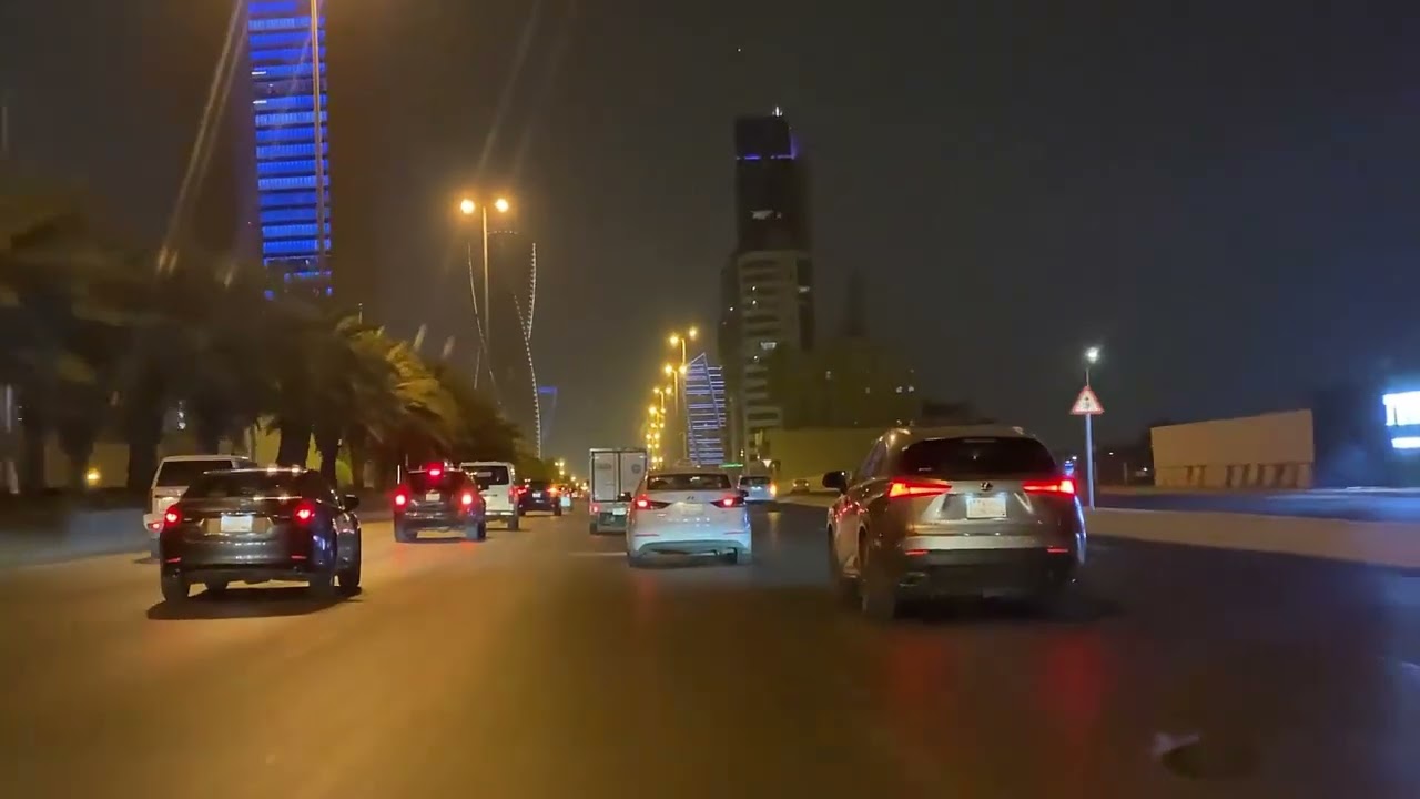 الطريق الدائري الشمالي - تالا موول  - طريق الملك فهد - برج المملكة