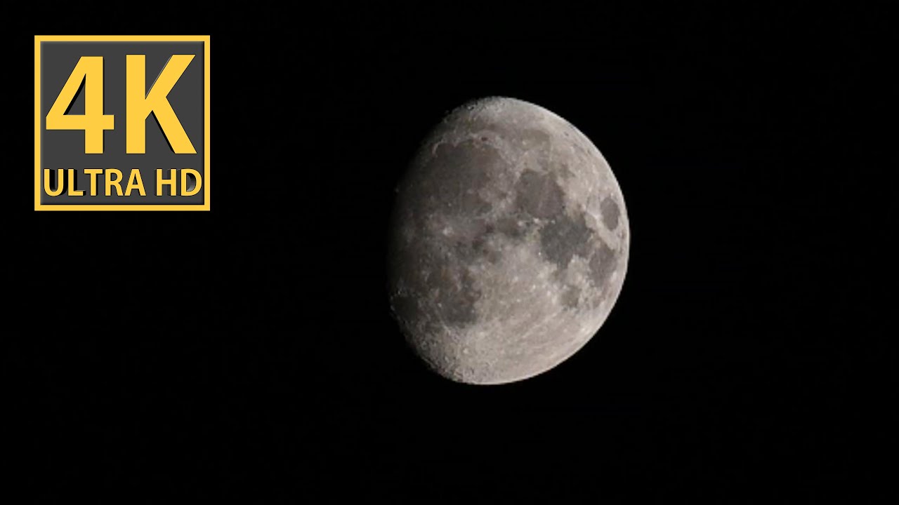 Moon in 4K video
