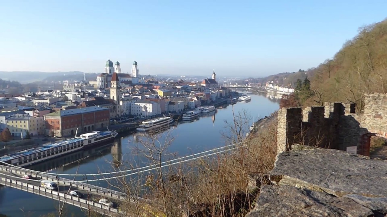 Passauer Ansicht von der hochgelegenen Veste Oberhaus