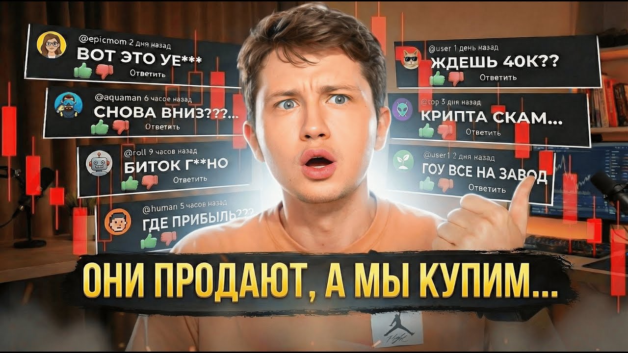 🩸 ОТДЫШАЛСЯ? ЕДЕМ ДАЛЬШЕ ВНИЗ!!! ЖДЁМ БИТКОИН ПО $40.000?!