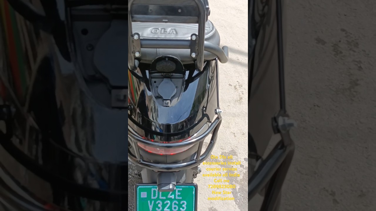 😱😱Ola S1x all accessories install courier service available all India#olas1pro #olaaccessories💯
