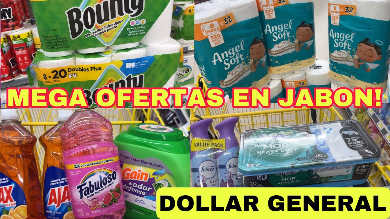 GAIN, AJAX , BOUNTY Y MAS OFERTAS ECONÓMICAS ! Dollar General 1/31