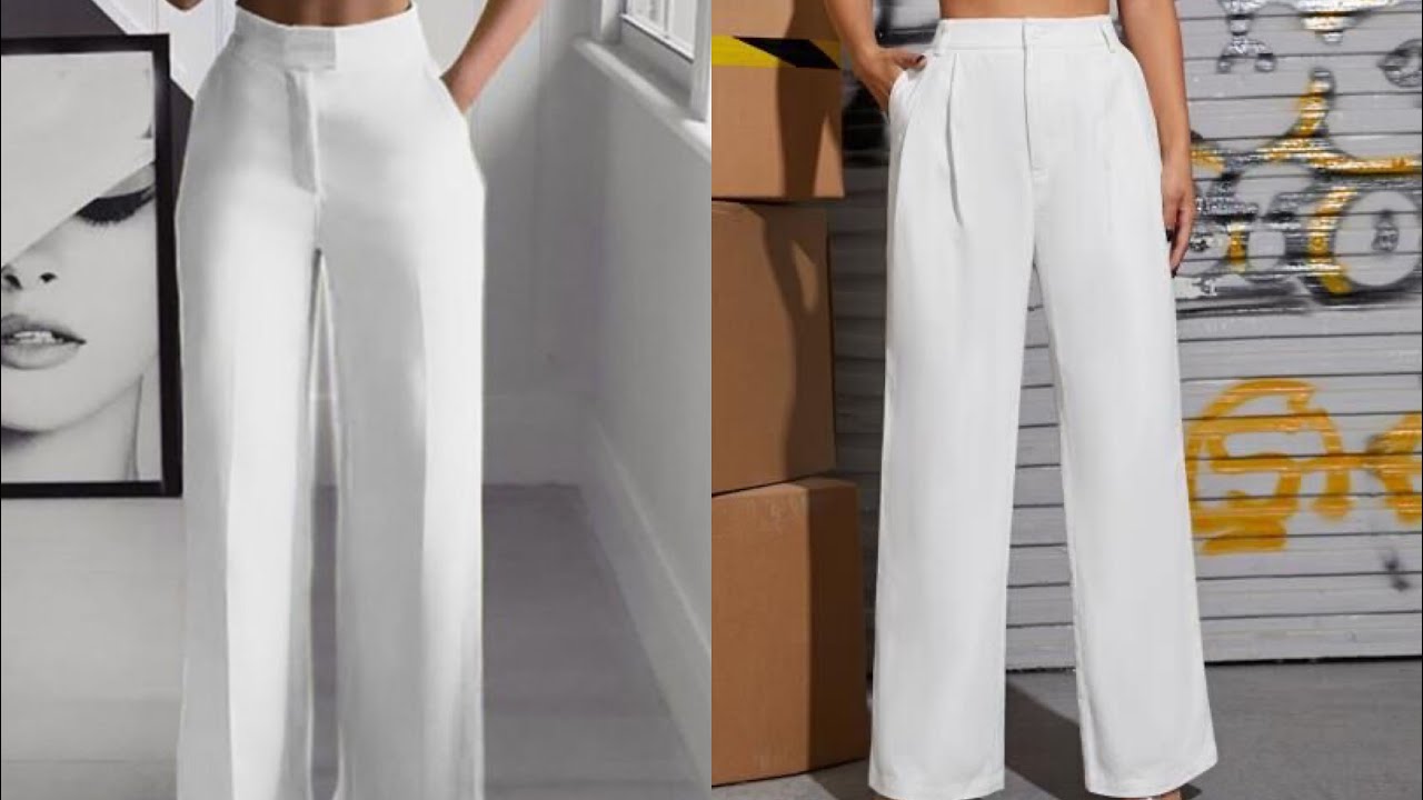 How To Cut And Sew A Female Pant With Fly Zipper And Pocket.
