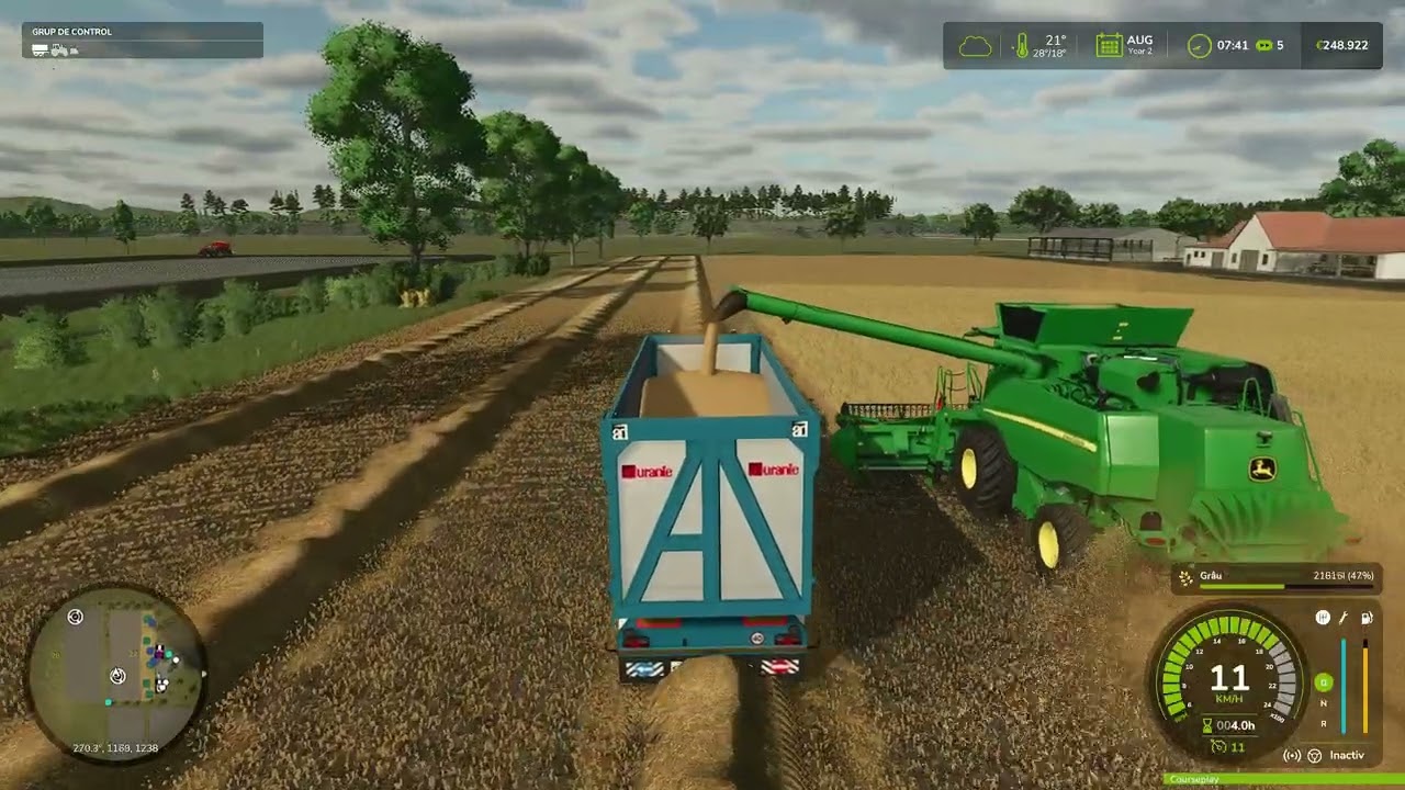 FARMING SIMULATOR 25 | HARVESTING WHEAT WITH A NEW COMBINE | FARMLANDS | #9