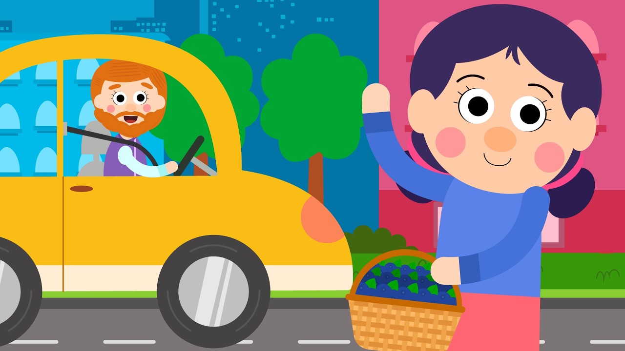 My Yellow Car | 🎵 Let's Go For A Drive 🎵 | Baby Cars Songs & Nursery Rhymes | Driving In My Car Song