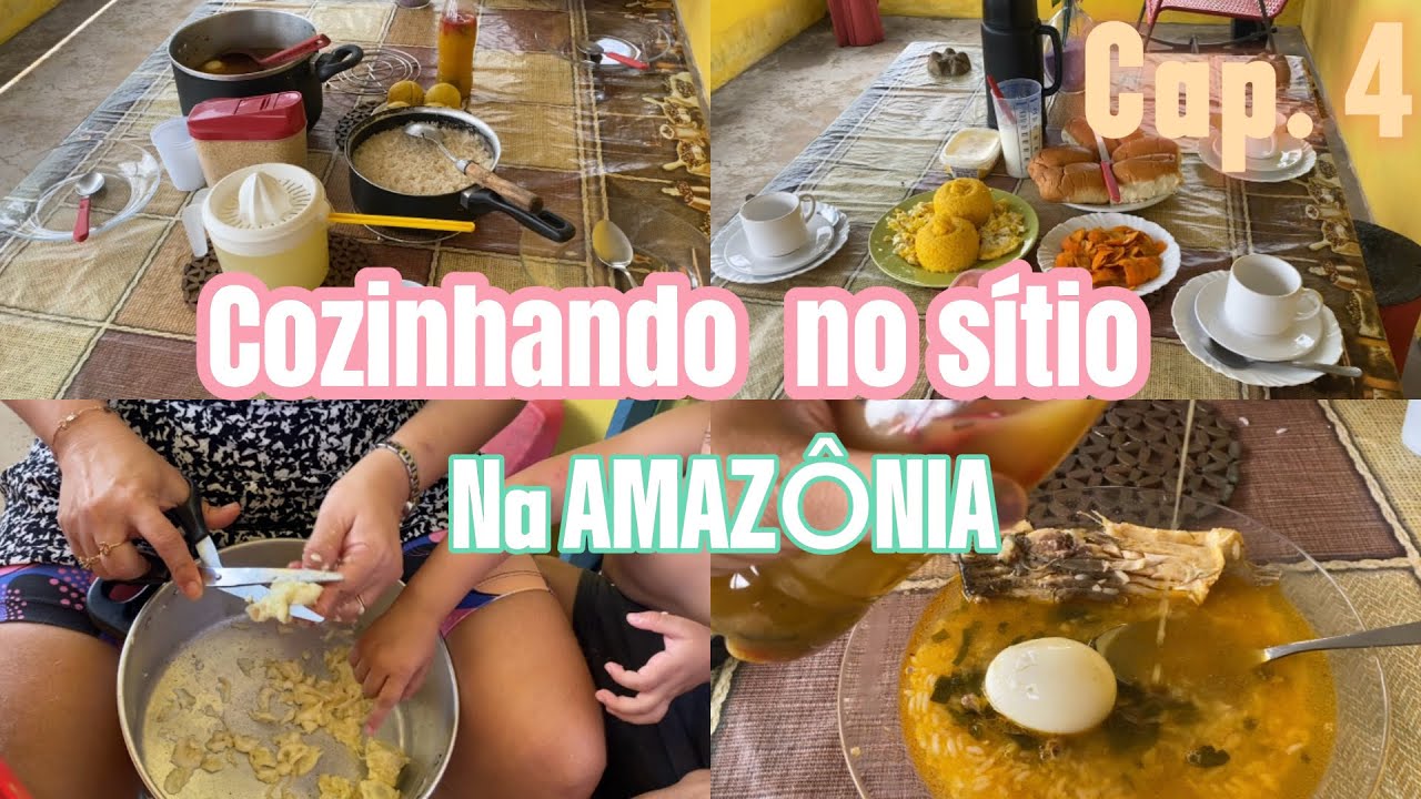 Domingo cozinhando no sítio, acompanhe comigo, a culinária amazônica . 