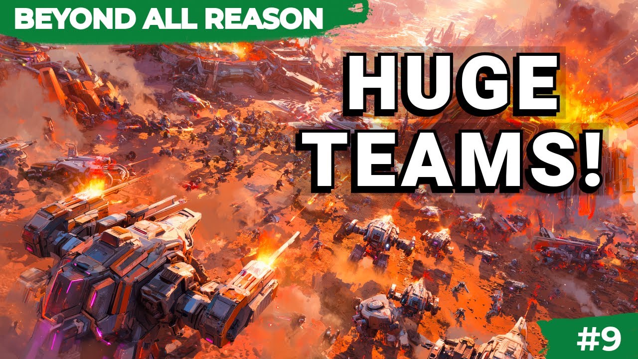Beyond All Reason | Huge Teams! | Gameplay *9