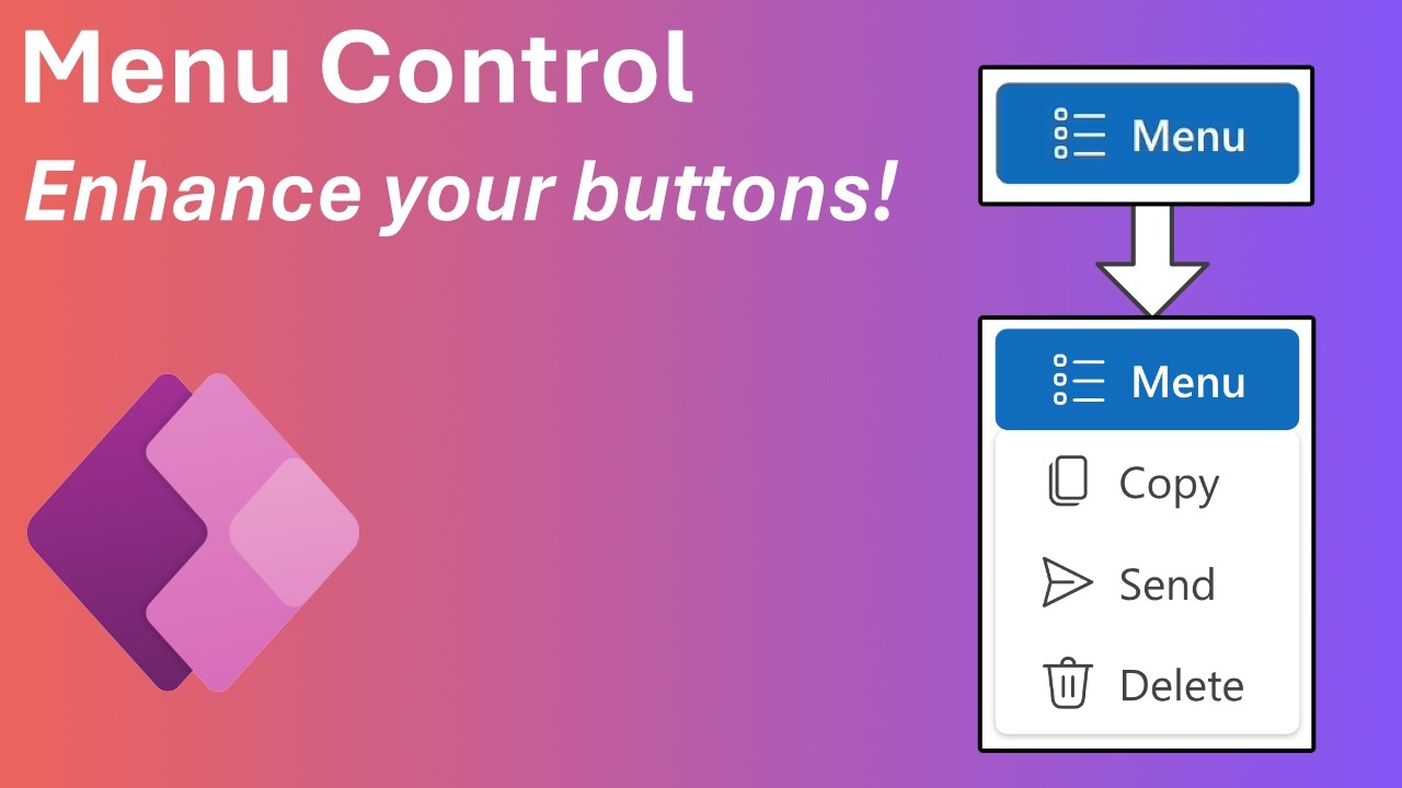 Power Apps Modern Menu Component Using Fluent 2 Design | Fluent 2 Component