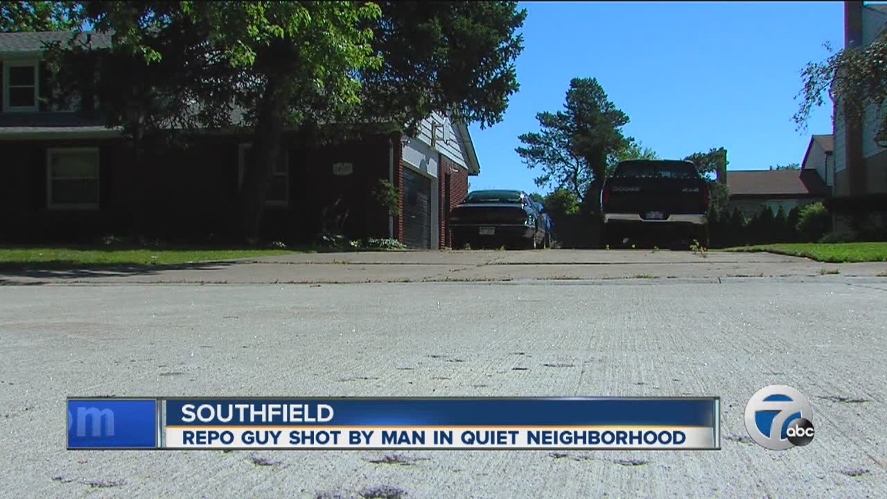 Repo man shot in quiet neightborhood