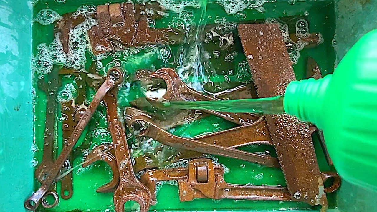 [Проверка] Когда я погружаю ржавый инструмент в САНПОЛЛ...