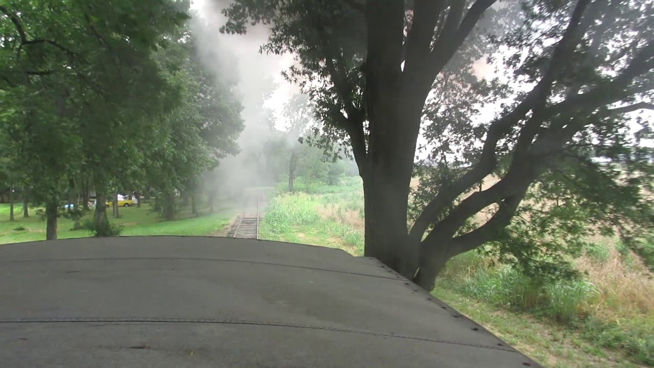 A Rear Facing View From The Caboose At Denton Farmpark's Handy Dandy Railroad