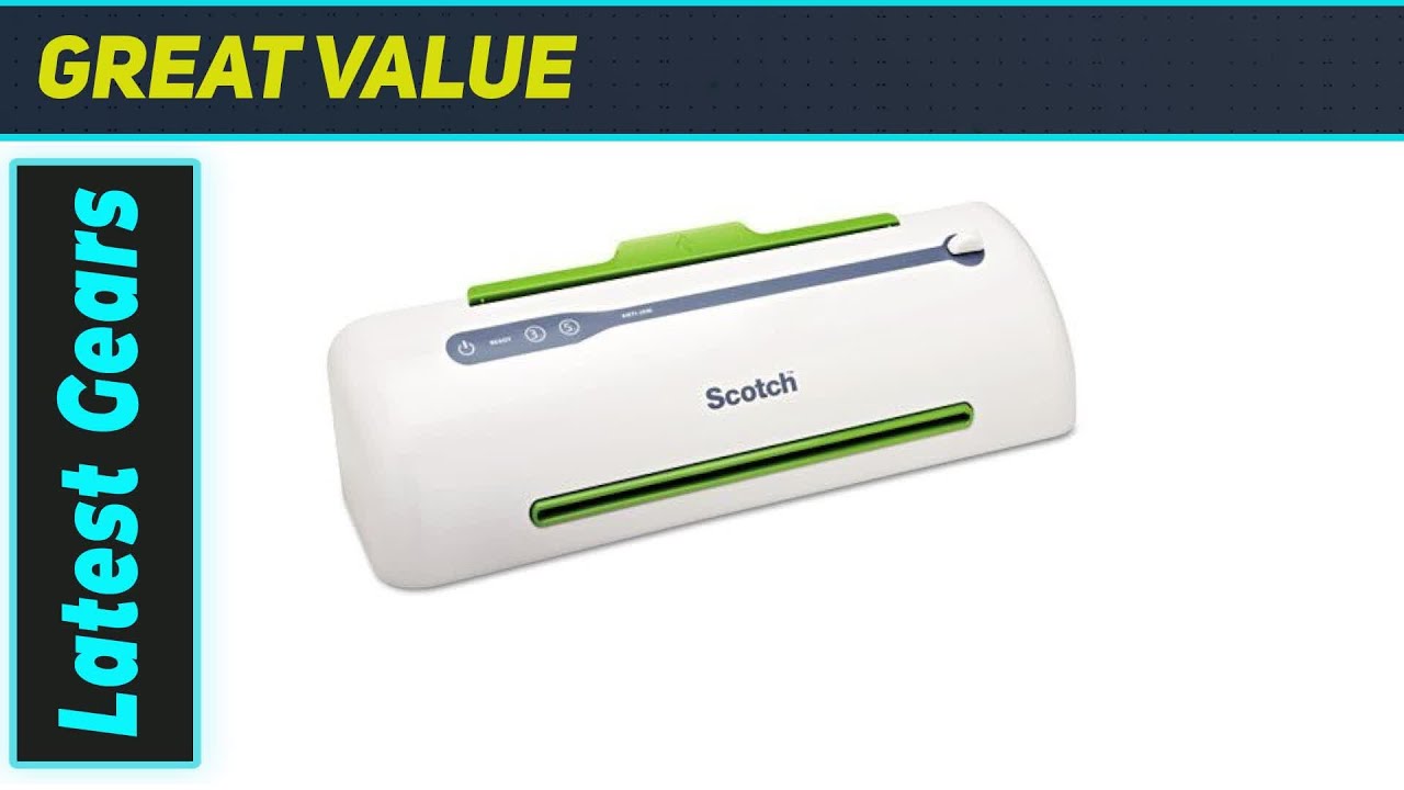 Scotch TL906 Pro: Najlepszy 9-calowy laminator zapewniający wyraźne i chronione dokumenty