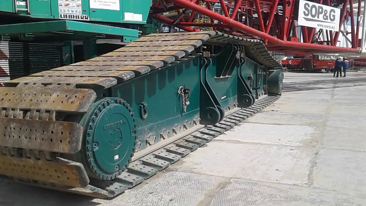 Сборка гусеничного крана Liebherr  LR 1750/2