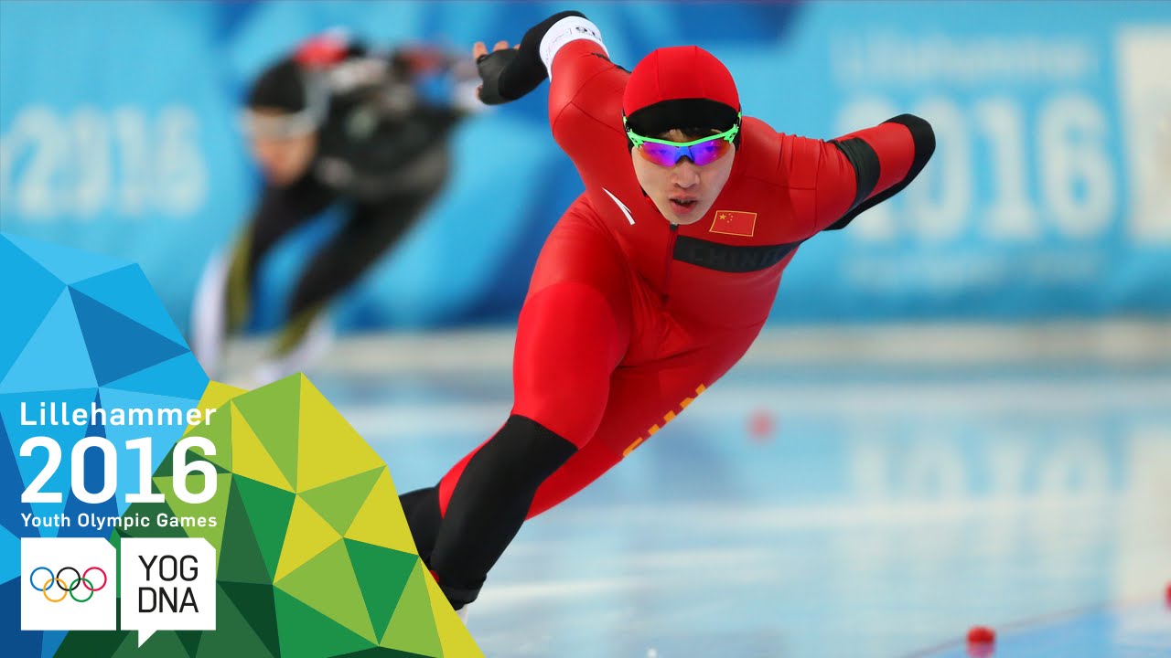 Speed Skating 500m - Yanzhe Li (CHN) wins Men's gold | ​Lillehammer 2016 ​Youth Olympic Games​