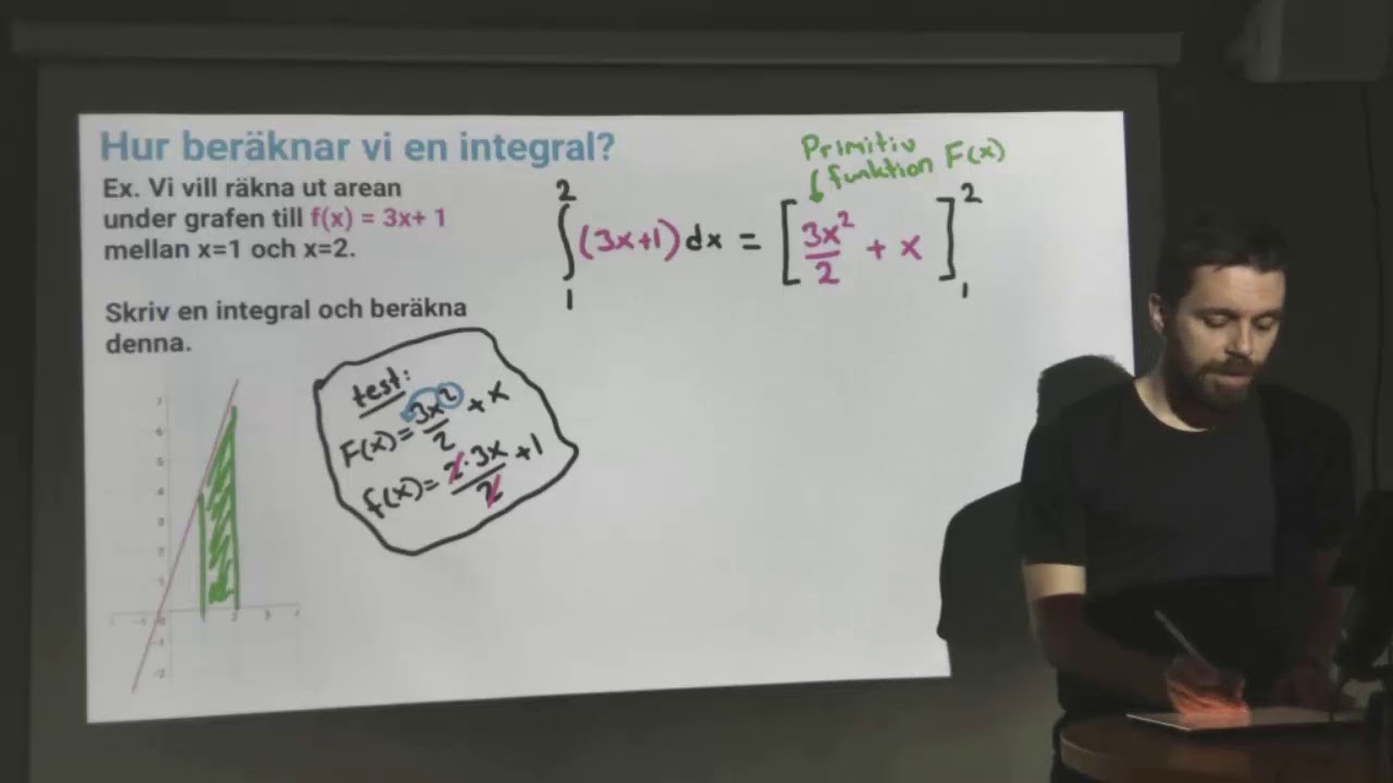 Matematik 3: INTEGRALER. Del 2: Beräkna värdet på en integral.