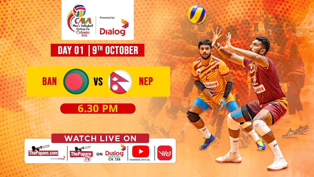 Bangladesh vs Nepal | CAVA Men’s Volleyball Challenge Cup 2023