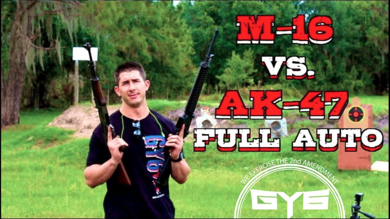 AK-47 vs. AR-15 - Full Auto