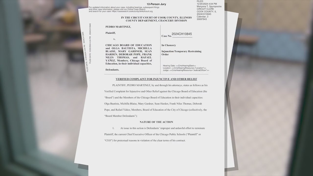CPS CEO sues Board of Education ahead of vote on his future — WGN Evening News