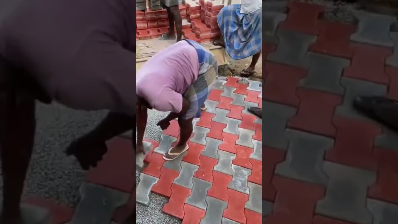 I shape paver block work #shortsvideo