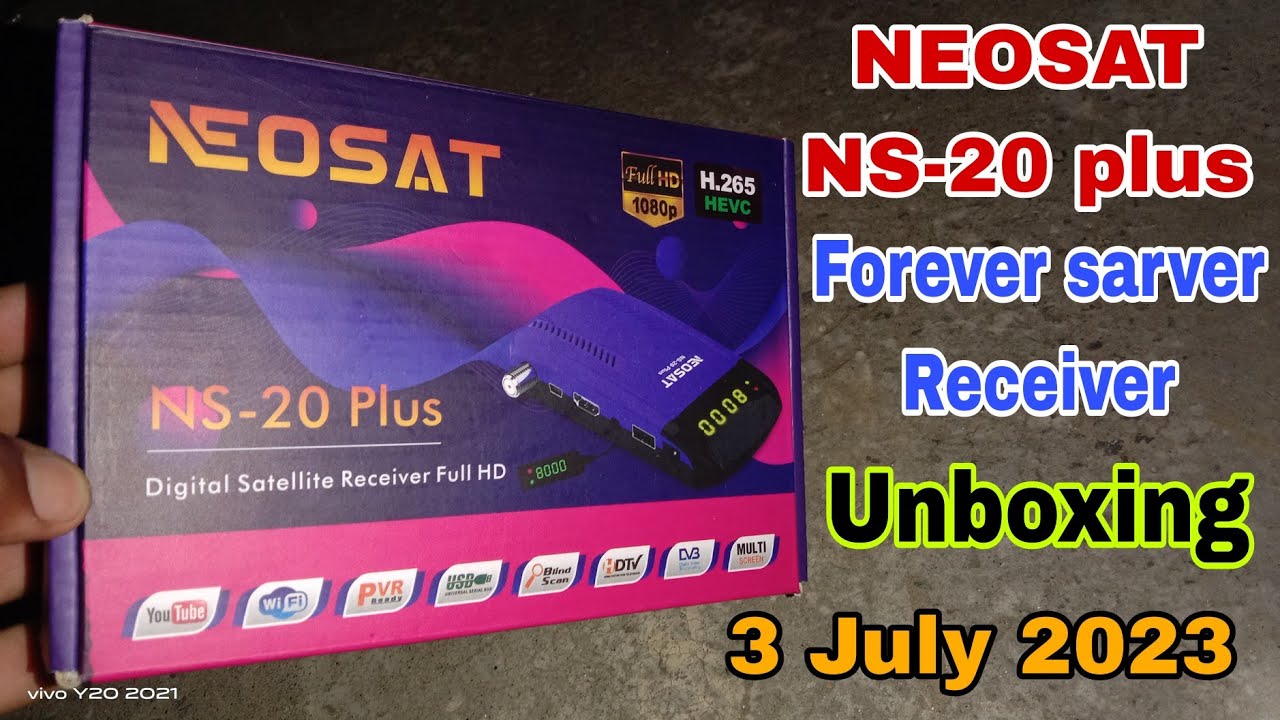 Neosat Ns-20 plus Receiver Full unboxing video 3 July 2023.